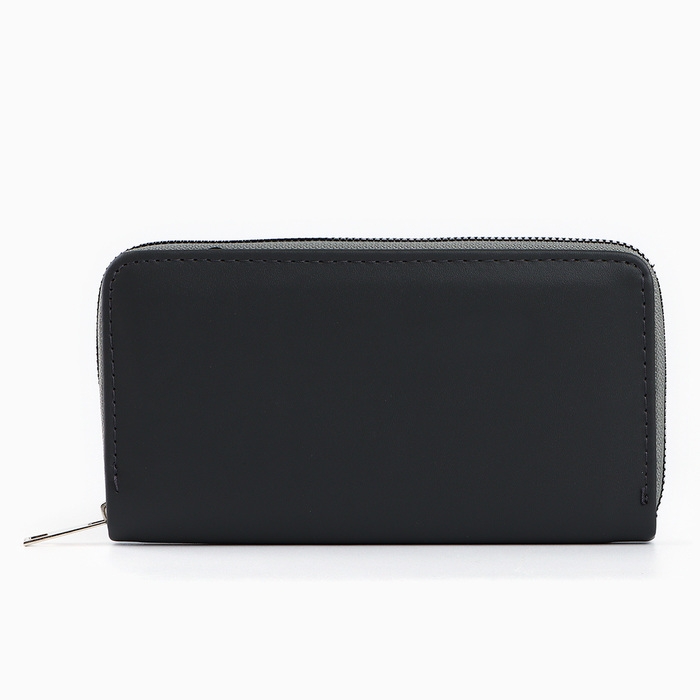 Кошелек кожзам NAZAMOK, 19*9,5см, серый цвет