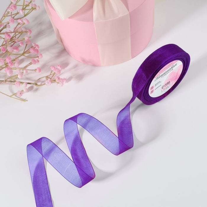 Лента капроновая, 20 мм, 20 ± 1 м, цвет фиолетовый №35 Лента капроновая, 20 мм, 20 ± 1 м, цвет фиолетовый №35