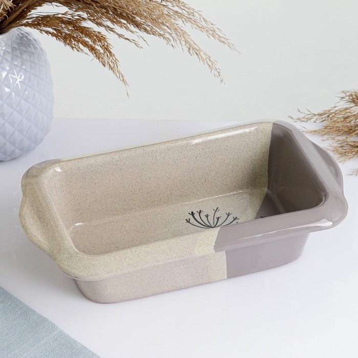 Емкость для запекания Емкость для запекания "Трапеза прямоугольная" 1л / 6,5х27х14,5см, сумерки