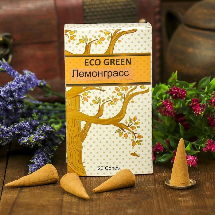 Конусы Конусы "ECO GREEN" (набор 20 шт) Лемонграсс