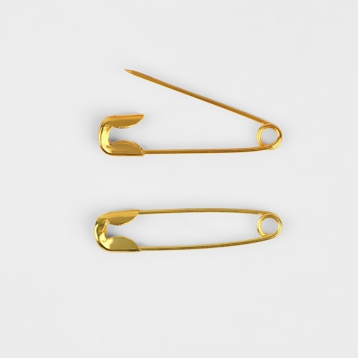 Булавки английские, 19 мм, 2000 шт, цвет золотой Булавки английские, 19 мм, 2000 шт, цвет золотой