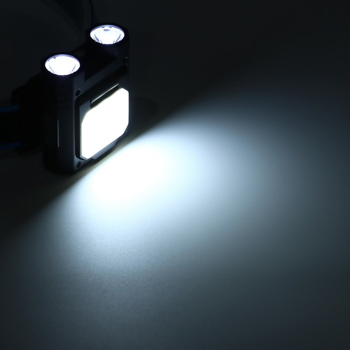 Фонарь налобный аккумуляторный, 6 Вт, 1400 мАч, 400 лм, XPG, 2835SMD, 6 режимов Фонарь налобный аккумуляторный, 6 Вт, 1400 мАч, 400 лм, XPG, 2835SMD, 6 режимов