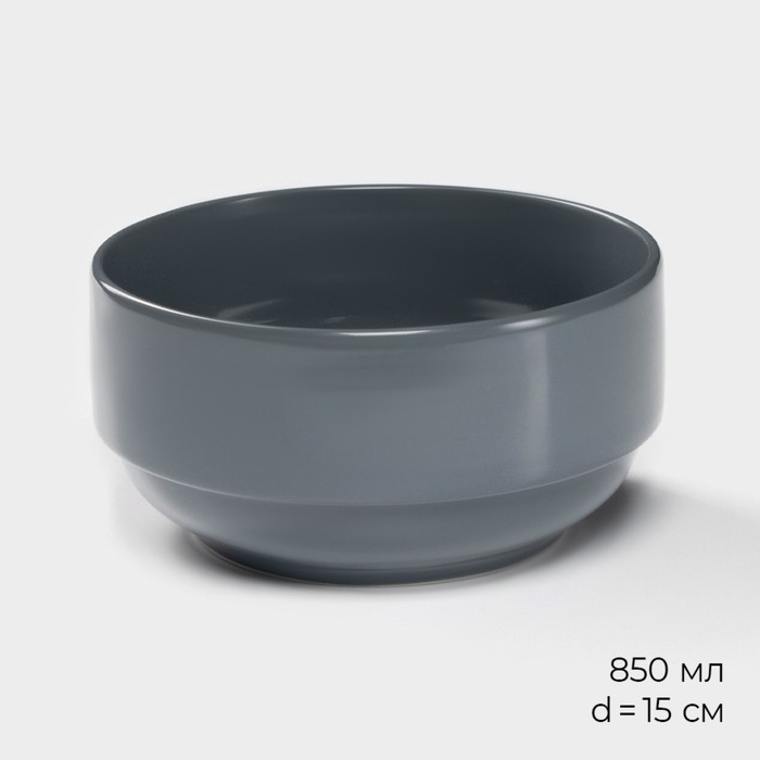 Набор фарфоровой посуды Magistro Night, 16 предметов: тарелка d=25,5 см, d=19 см, миска 850 мл, d=15 см, кружка 320 мл, цвет серый Набор фарфоровой посуды Magistro Night, 16 предметов: тарелка d=25,5 см, d=19 см, миска 850 мл, d=15 см, кружка 320 мл, цвет серый