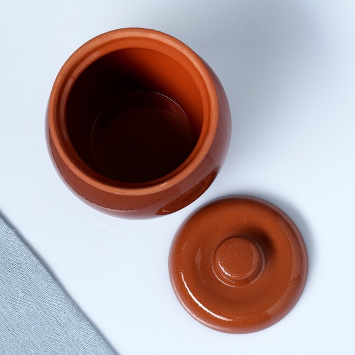 Горшок керамический для запекания  Горшок керамический для запекания "Кунгурский" стандартный 0,65 л