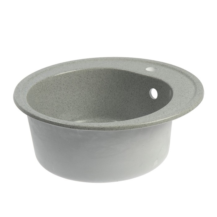 Мойка AGATA AG7C3, врезная, 500 х 180 мм, круглая, цвет серый Мойка AGATA AG7C3, врезная, 500 х 180 мм, круглая, цвет серый