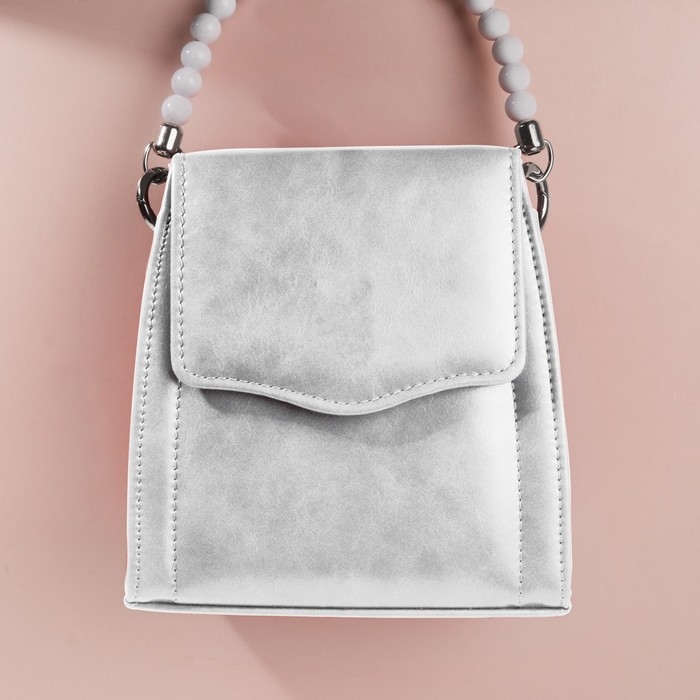 Ручка для сумки, 34 × 1,5 см, цвет белый Ручка для сумки, 34 × 1,5 см, цвет белый