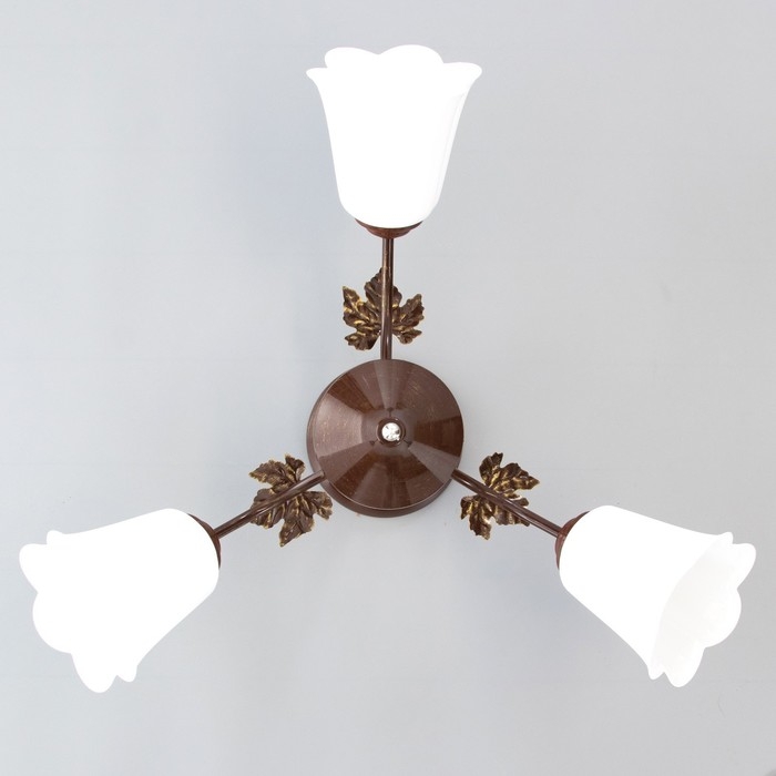 Люстра Люстра "Букет" 3х15Вт Е27 МОДЕЛЬ: BR 00228 венге/белый