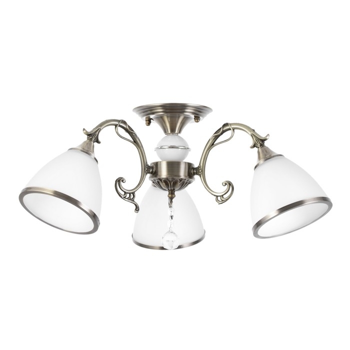 Люстра Люстра "Диего" 3xE27 40Вт бронза 50x50x28см