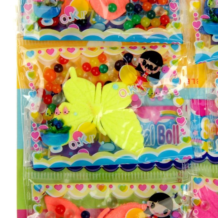 Растущий гель Растущий гель "Бабочки" (набор 12 пакетов) 28×17 см