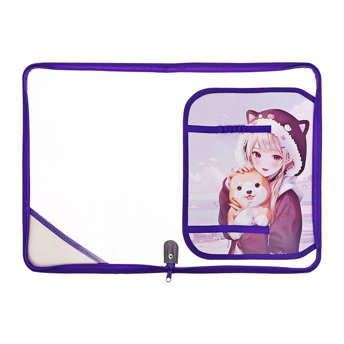 Папка для труда А4, 325 х 230 х 25 мм, молния вокруг, откидная планка, пластиковая, ПТР-1, Calligrata  Папка для труда А4, 325 х 230 х 25 мм, молния вокруг, откидная планка, пластиковая, ПТР-1, Calligrata "Корея"