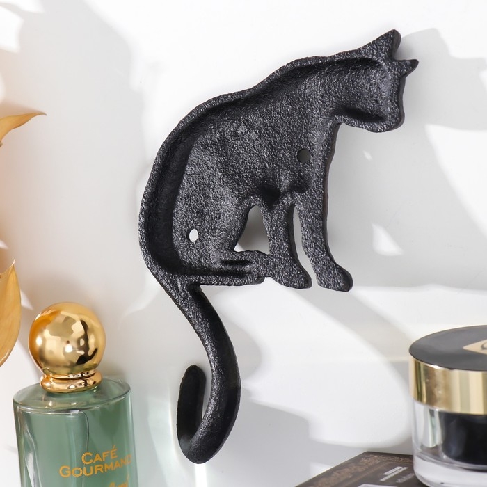 Крючок декоративный металл Крючок декоративный металл "Кошечка" 9х3х18 см