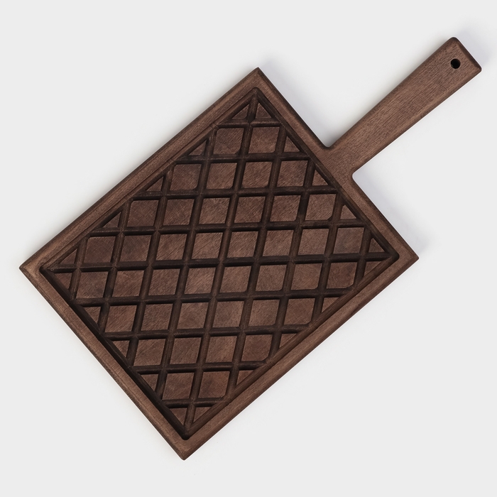 Доска разделочная для подачи Wild Kitchen, 42×22×2.5 см, граб темный Доска разделочная для подачи Wild Kitchen, 42×22×2.5 см, граб темный