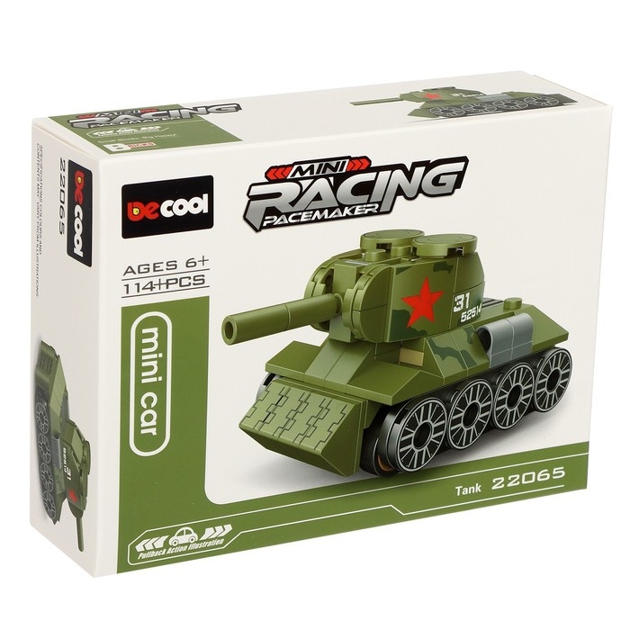 Конструктор &laquo;Армия. Танчики&raquo;, 4 вида, цвет МИКС