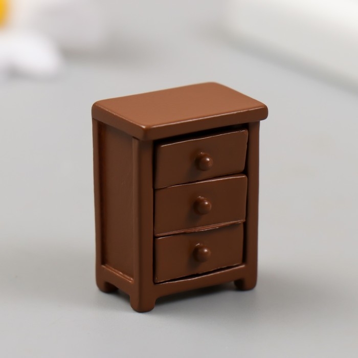 Декор для творчества полистоун Декор для творчества полистоун "Комод" 2,3х3 см