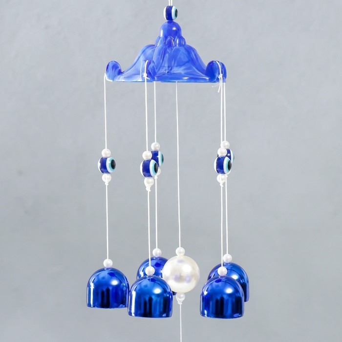 Музыка ветра металл Музыка ветра металл "Ажурное сердце" от сглаза 6 колокольчиков 43 см