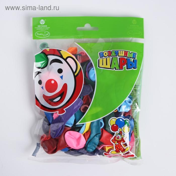 Шар латексный 5 Шар латексный 5", водяные бомбочки, декоратор и пастель, набор 100 шт., МИКС