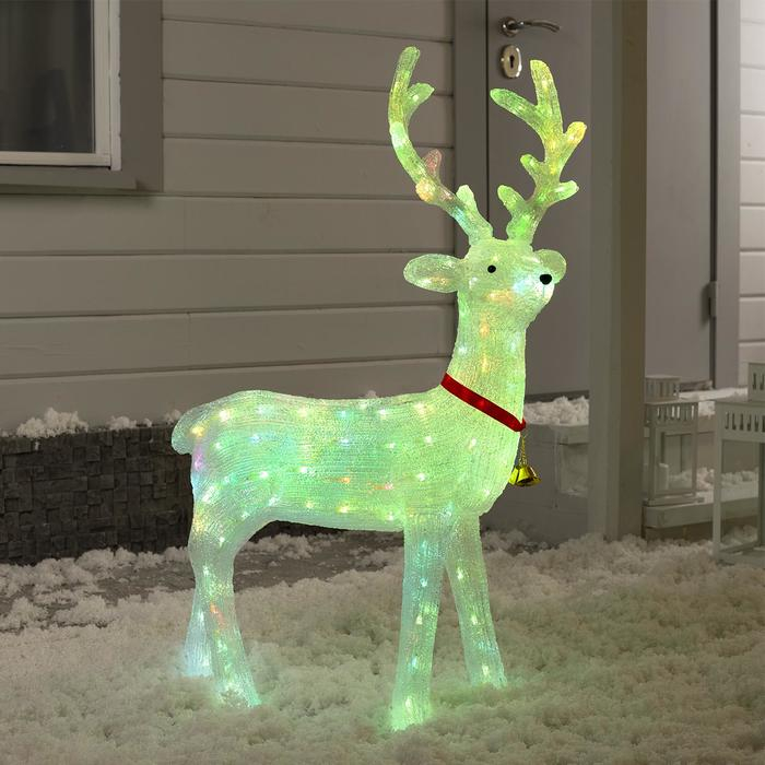 Светодиодная фигура «Олень» 57 × 90 × 25 см, акрил, 40 LED, 220 В, свечение мульти (RGB) Светодиодная фигура «Олень» 57 × 90 × 25 см, акрил, 40 LED, 220 В, свечение мульти (RGB)