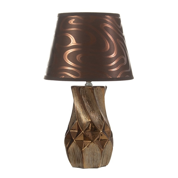 Настольная лампа Настольная лампа "Исланта" Е14 40Вт шоколадный 22,5х22,5х38см RISALUX