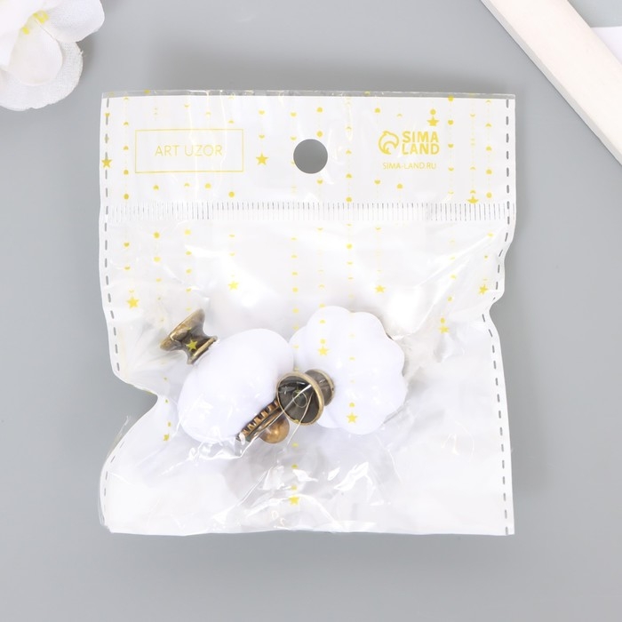 Ручка для шкатулки пластик Ручка для шкатулки пластик "Ретро" набор 2 шт бронза 3,8х3,3х3,3 см