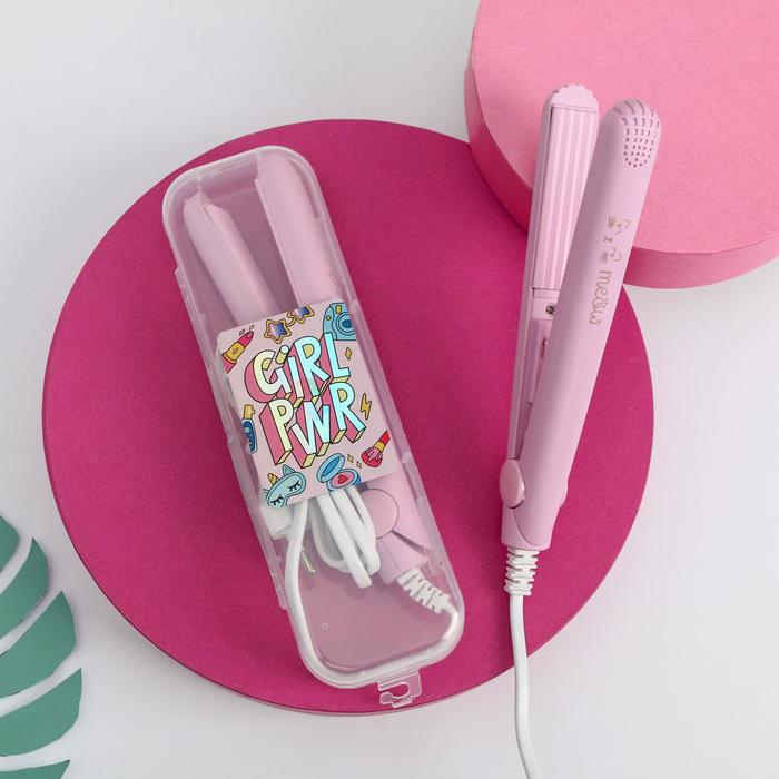 Плойка гофре мини «Girl pwr», LW-17, 17 х 2 см. Плойка гофре мини «Girl pwr», LW-17, 17 х 2 см.