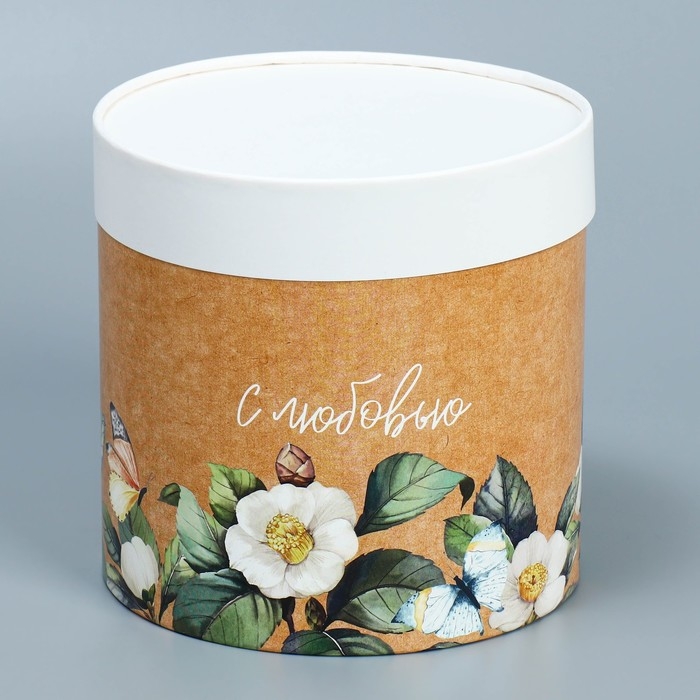 Набор шляпных коробок 2 в 1, упаковка подарочная, «Цветочный», 13 х 13, 16 х 16 см Набор шляпных коробок 2 в 1, упаковка подарочная, «Цветочный», 13 х 13, 16 х 16 см