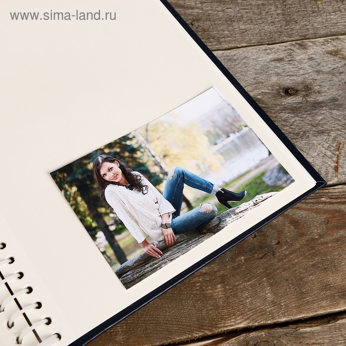 Фотоальбом Fotografia магнитный Фотоальбом Fotografia магнитный "Классика" 20 листов, 23х28 см синий