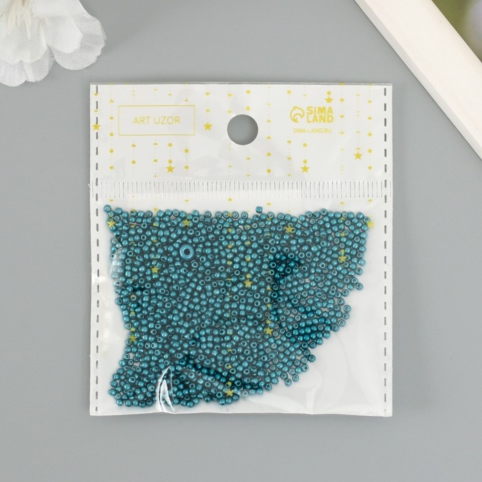 Бисер стекло 11/0  Бисер стекло 11/0 "Металлик. Синяя сталь" 10 гр