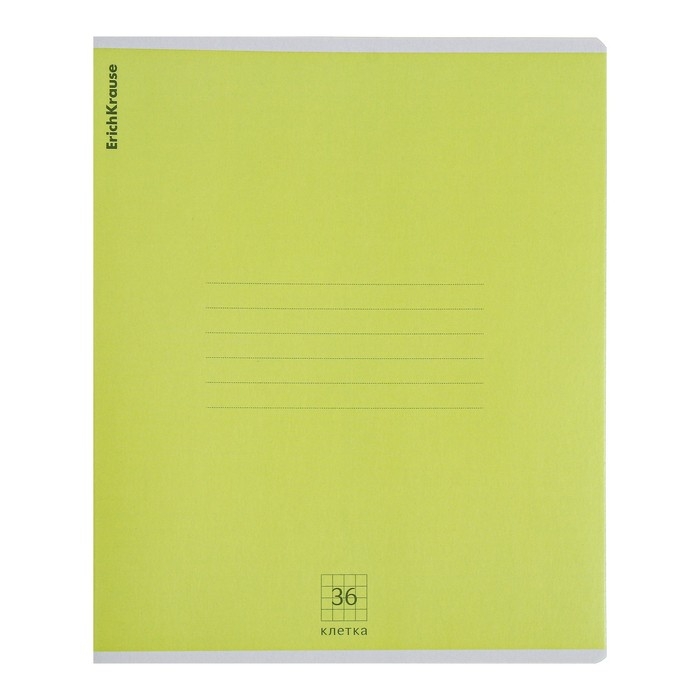 Тетрадь 36 листов в клетку, ErichKrause Nature Colors, обложка мелованный картон, блок офсет 100% белизна, МИКС