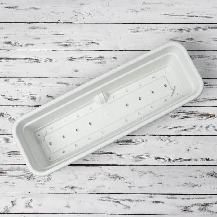 Ящик балконный для цветов, 12 л, 60 см, цвет мрамор Ящик балконный для цветов, 12 л, 60 см, цвет мрамор