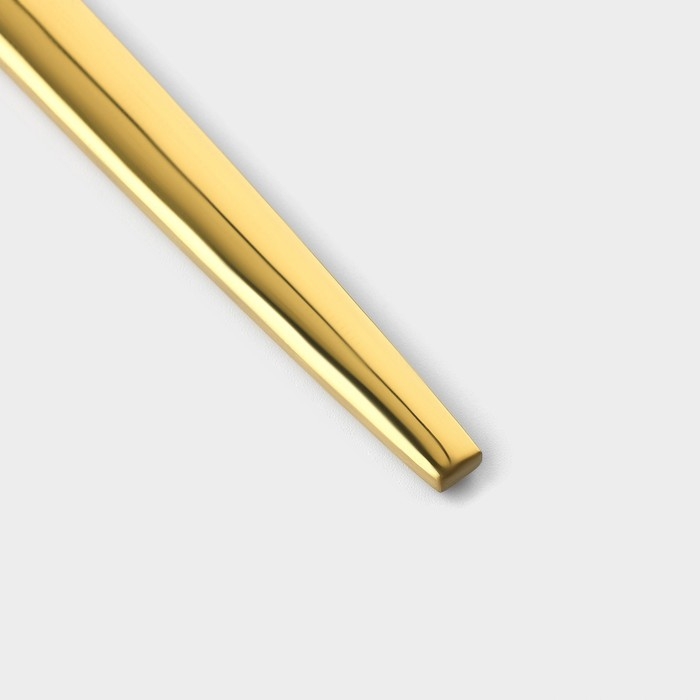 Нож столовый из нержавеющей стали Magistro «Блинк», длина 22 см, цвет золотой Нож столовый из нержавеющей стали Magistro «Блинк», длина 22 см, цвет золотой