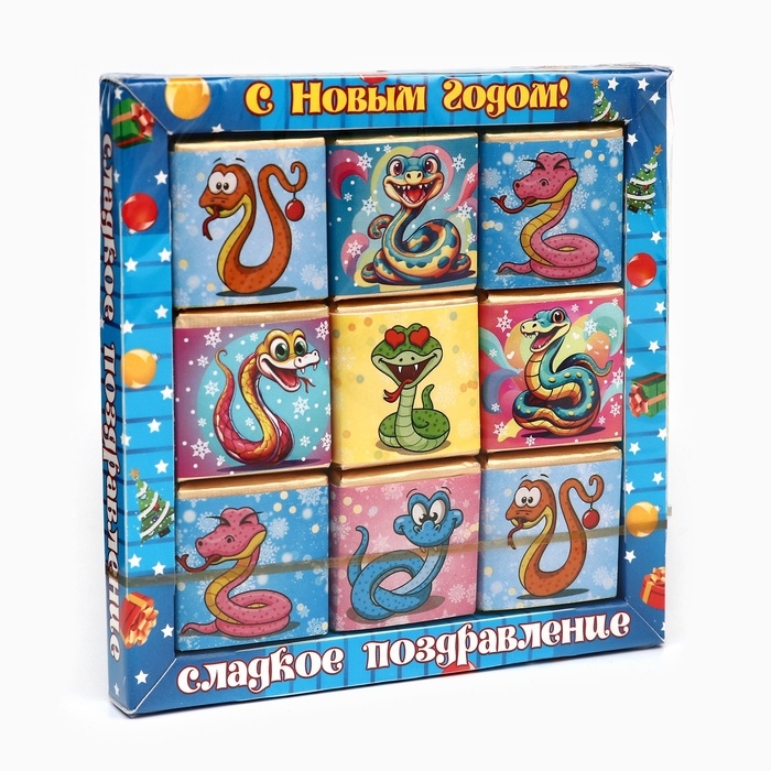 Фигурный шоколад Символ Года Фигурный шоколад Символ Года "Змея" пазл, 45 г