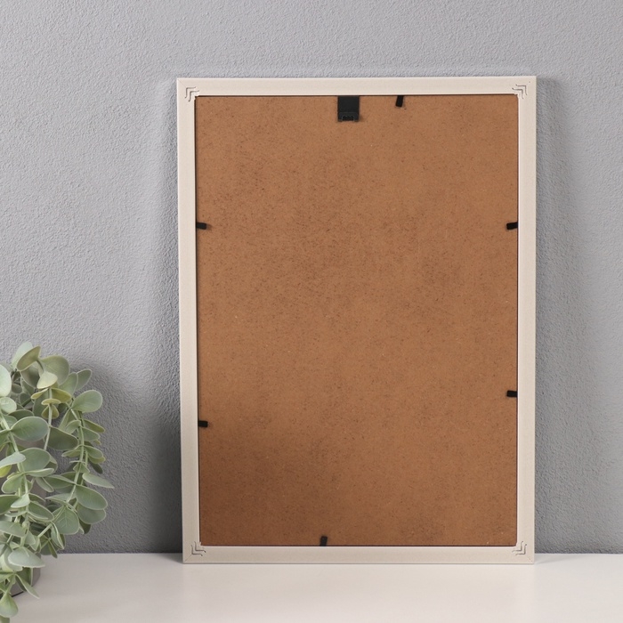 Фоторамка пластик формат А4 Фоторамка пластик формат А4 "Серебристая" 1х23,6х32,3 см