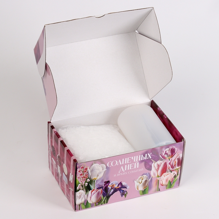 Свеча своими руками. Создание цветных свечей с цветочным декором «Летнее настроение», набор для творчества Свеча своими руками. Создание цветных свечей с цветочным декором «Летнее настроение», набор для творчества