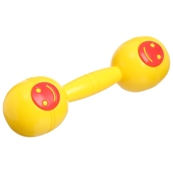 Погремушка «Перкуссия», шейкер, цвет желтый/красный, Крошка Я