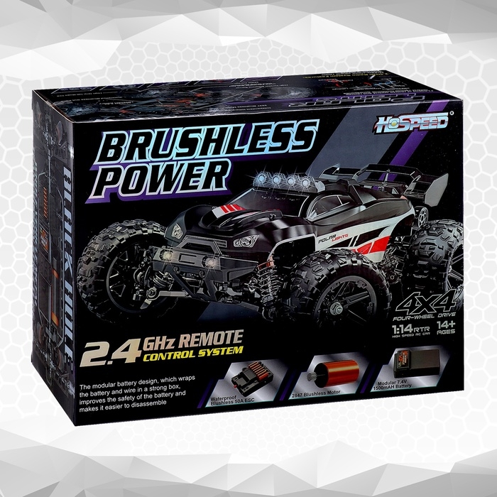 Джип «Трагги», радиоуправляемый, бесколлекторный мотор, полный привод Джип «Трагги», радиоуправляемый, бесколлекторный мотор, полный привод