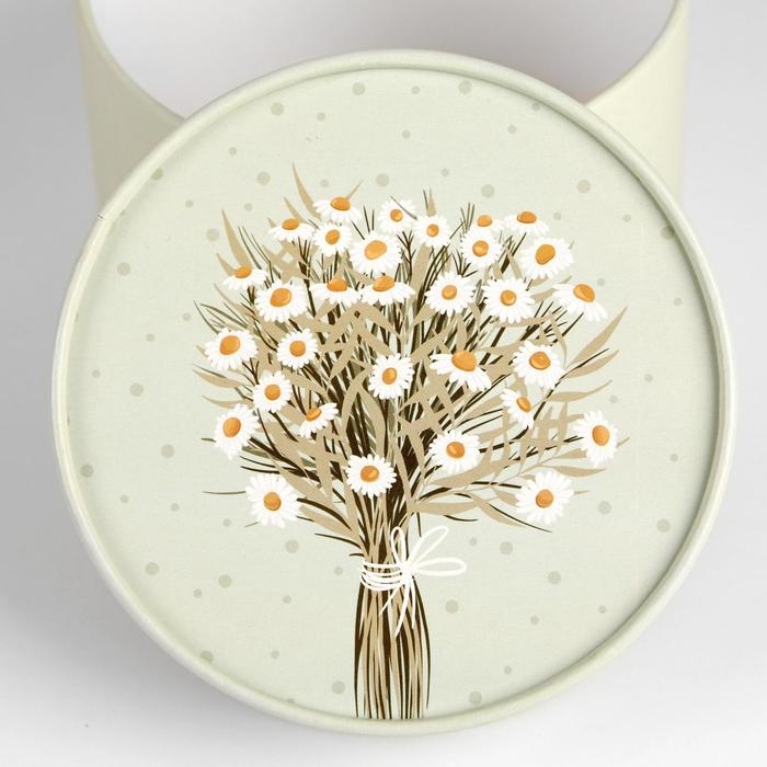 Коробка подарочная, упаковка, «Ромашки», 13 х 9 см Коробка подарочная, упаковка, «Ромашки», 13 х 9 см