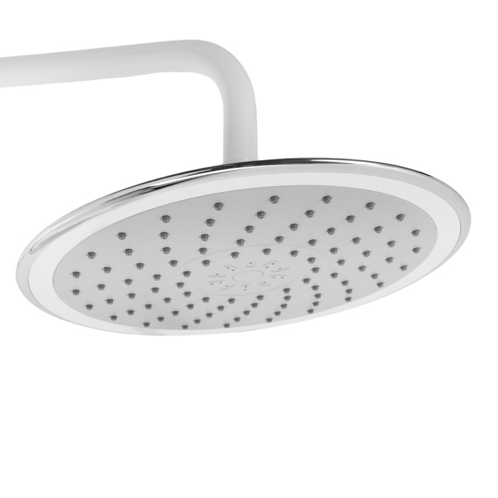 Душевая система ZEIN Z1012, смеситель, тропическая и ручная лейка, латунь, белый/хром Душевая система ZEIN Z1012, смеситель, тропическая и ручная лейка, латунь, белый/хром