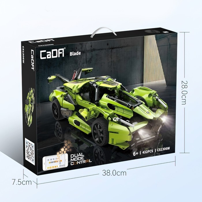 Конструктор &laquo;Спорткар&raquo;, радиоуправление, 432 детали