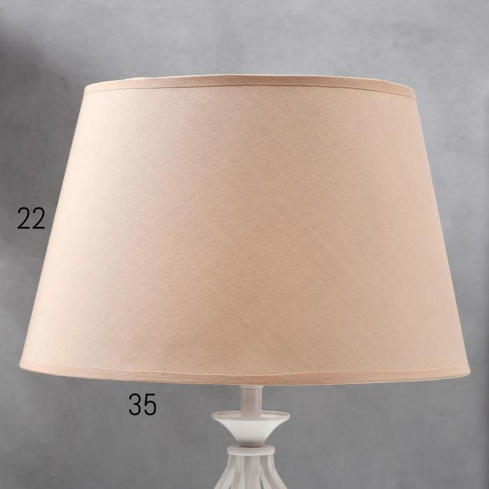 Лампа настольная 16229/1WT Е27 40Вт белый 25х25х42 см RISALUX