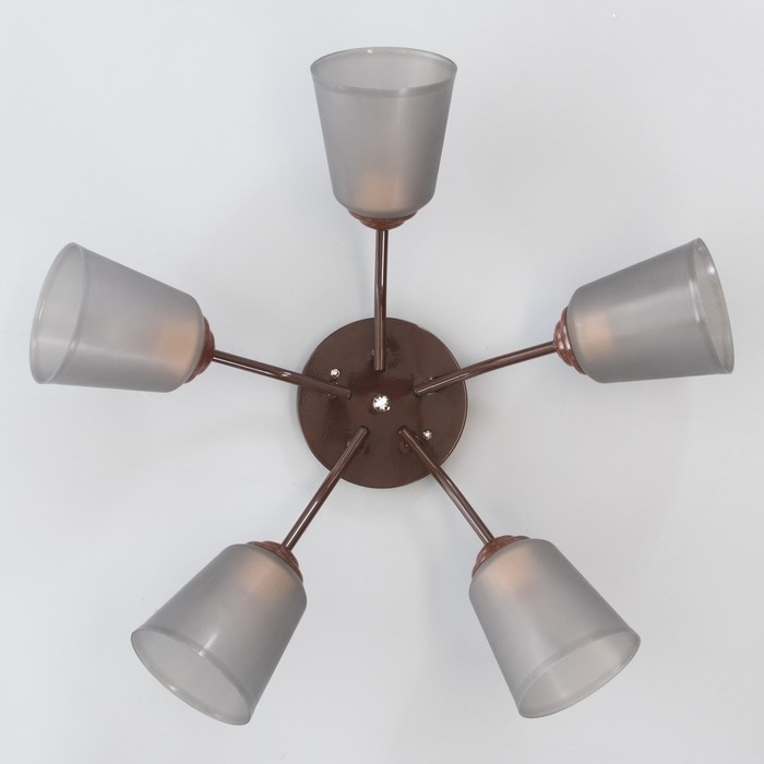 Люстра  Люстра "Онлайн" (цилиндр) 5х15Вт Е27 МОДЕЛЬ: BR 00222 венге/черный