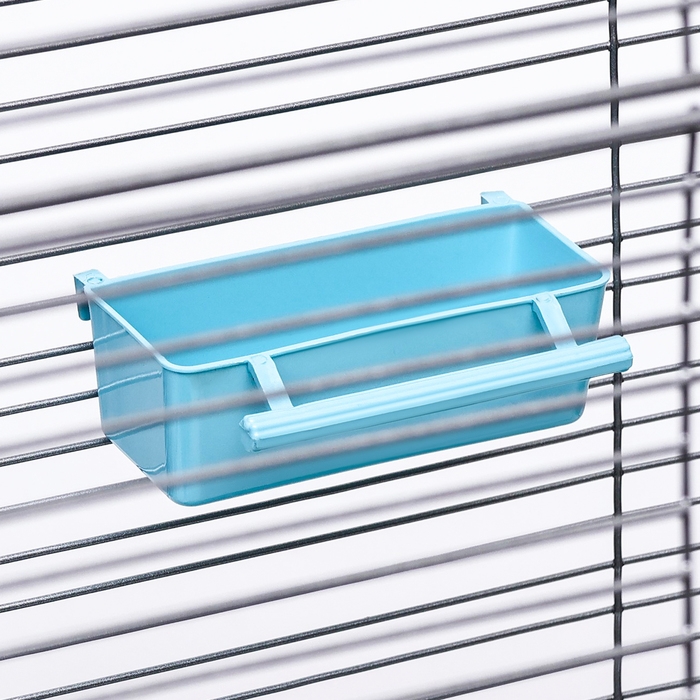 Клетка для птиц Клетка для птиц "Пижон" №100, разборная, 42 х 30 х 37см (укомплект.) бирюзовая