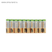 Батарейка алкалиновая GP Super, AA, LR6-10S, 1.5В, спайка, 10 шт.