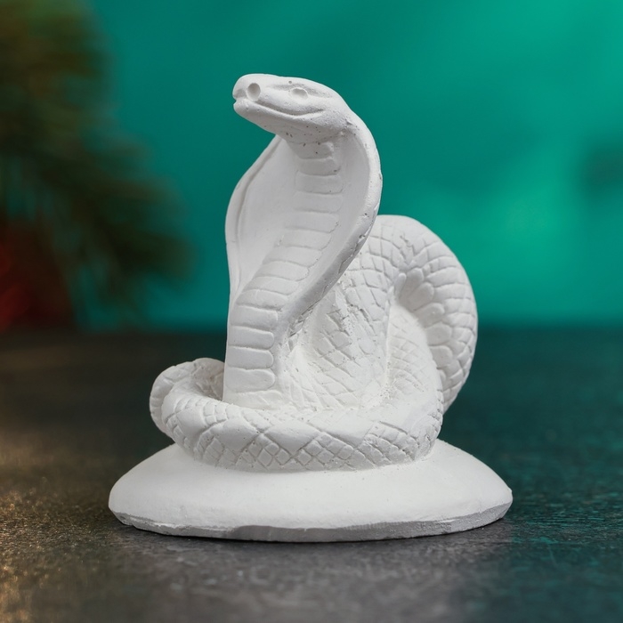 Новый год. Символ 2025. Фигура для раскраски  Новый год. Символ 2025. Фигура для раскраски "Змея Кобра" 5х5см