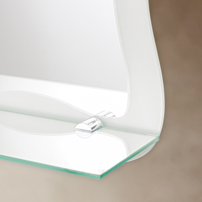 Зеркало «Облако», с пескоструйной графикой, настенное, с полочкой, 40,5×60 см Зеркало «Облако», с пескоструйной графикой, настенное, с полочкой, 40,5×60 см