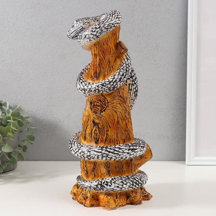 Фигурка Фигурка "ЗМЕЯ НА ПЕНЬКЕ" 33 х 14 х 15 см.