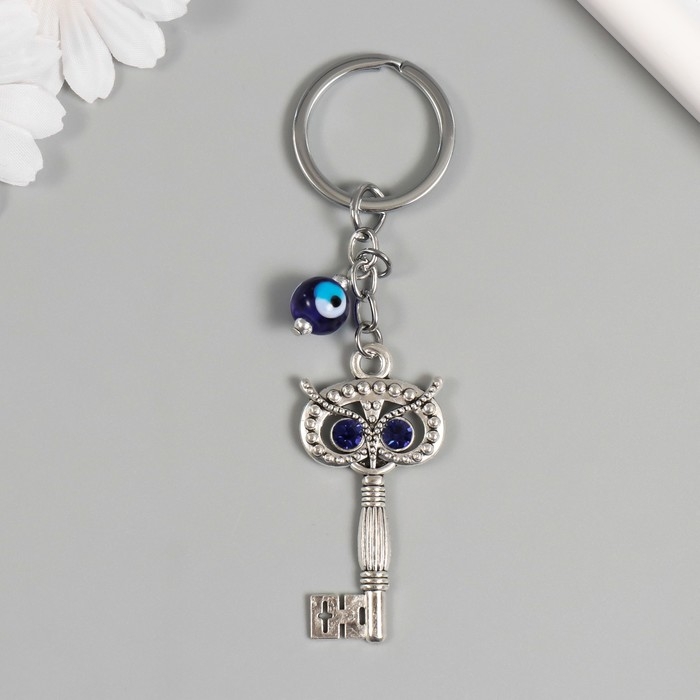 Брелок от сглаза металл Брелок от сглаза металл "Ключ с совой" 2,8х5,7 см
