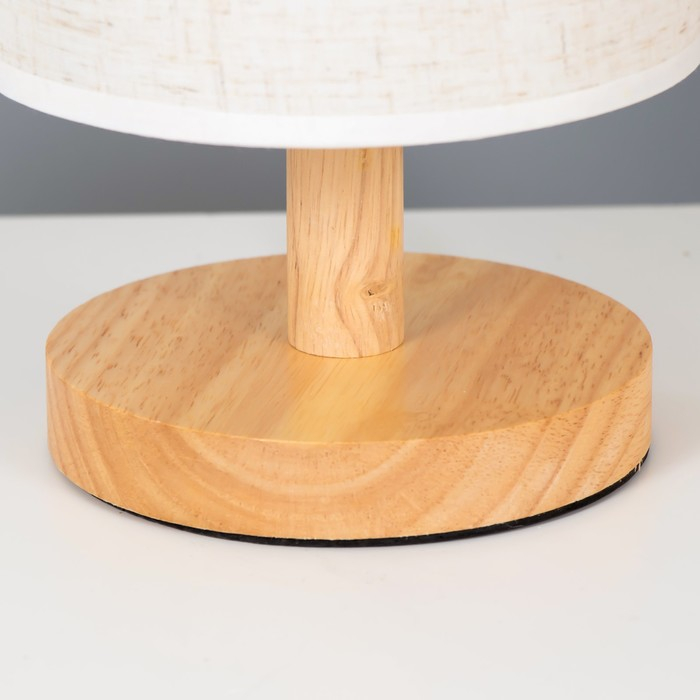 Лампа настольная Лампа настольная "Брюссель" 1х40Вт E27 белый 14х14х27 см RISALUX