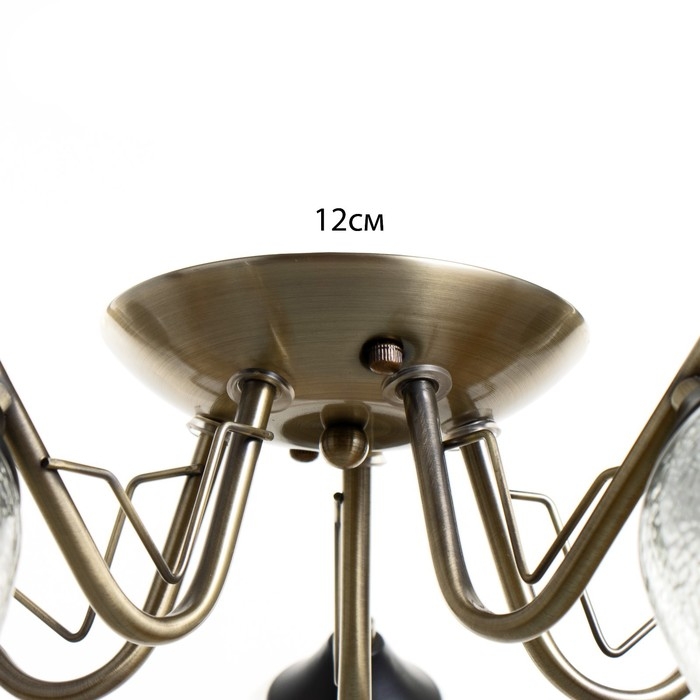 Люстра Люстра "Эсм BayerLuxина" 5хЕ27 40Вт бронза 50х50х19 см BayerLux