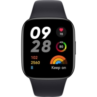 Смарт-часы Xiaomi Redmi Watch 3 Active, 1.83", TFT, сенсор, GPS, замер SpO2,289 мАч, черные