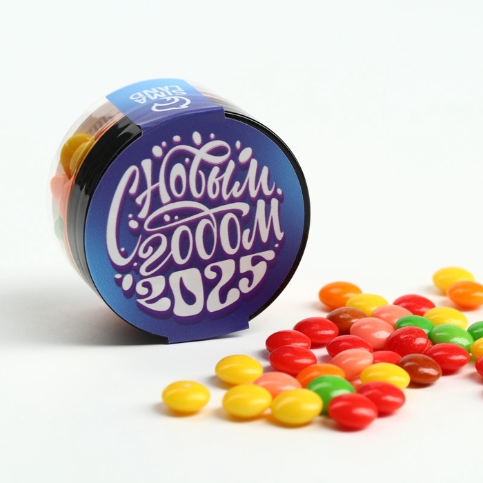 Драже в банке  Драже в банке "С Новым годом", 25 г